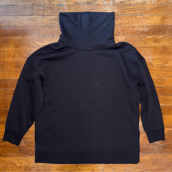Athleta 24/7 Funnel Neck Sweatshirt Size Women’s XL Black - Picture 1 of 9